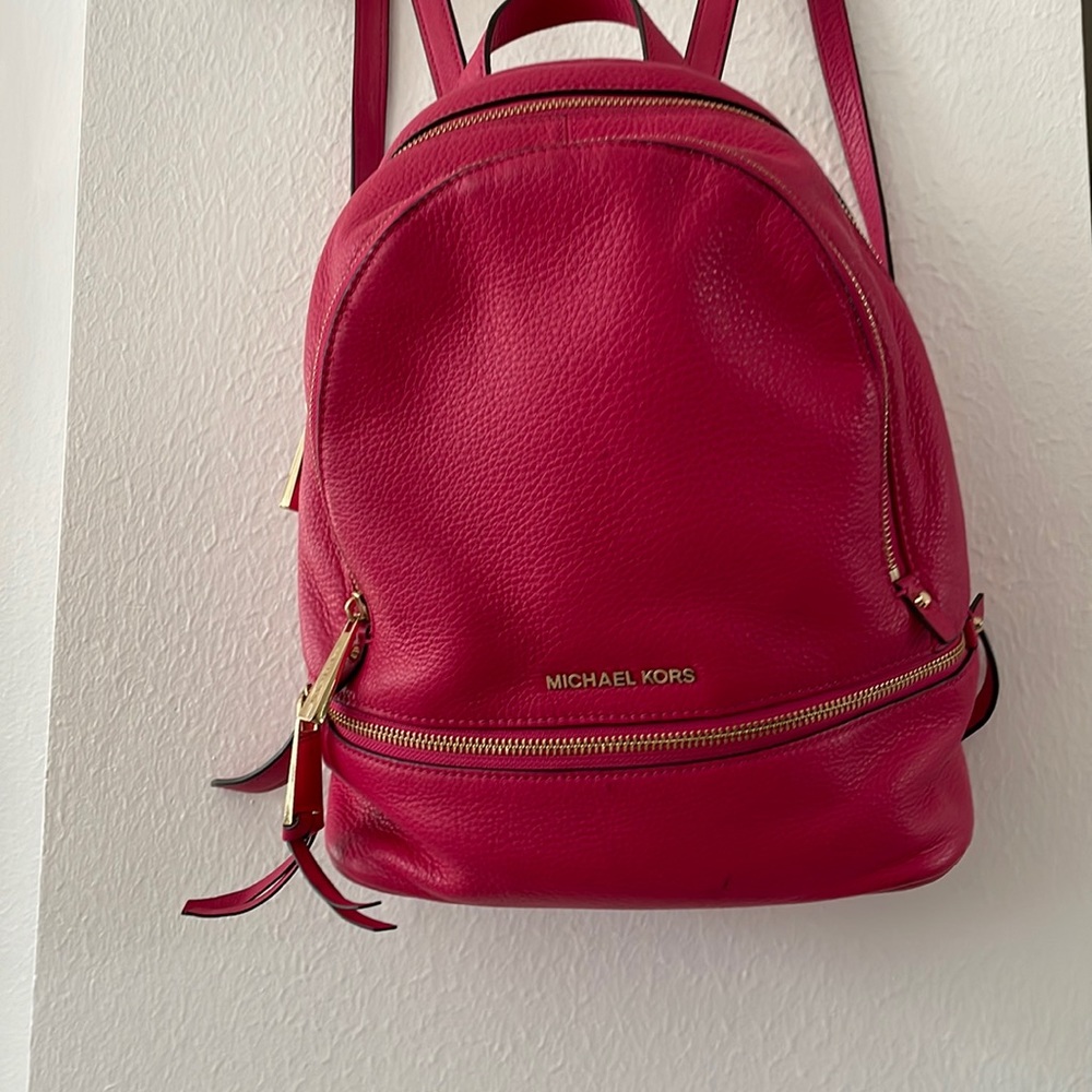 Michael Kors fuschia backpack